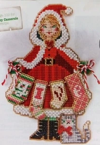 Cross Stitch "THE ANGEL OF GENEROSITY" pattern ~ Christmas, cat, give, stockings - Imagen 1 de 1