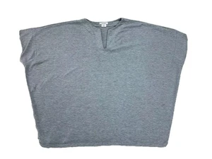 Natori Women's Sz M Night Shirt Dolman Short Sleeve Heather Gray Pajama Top EUC - Picture 1 of 4