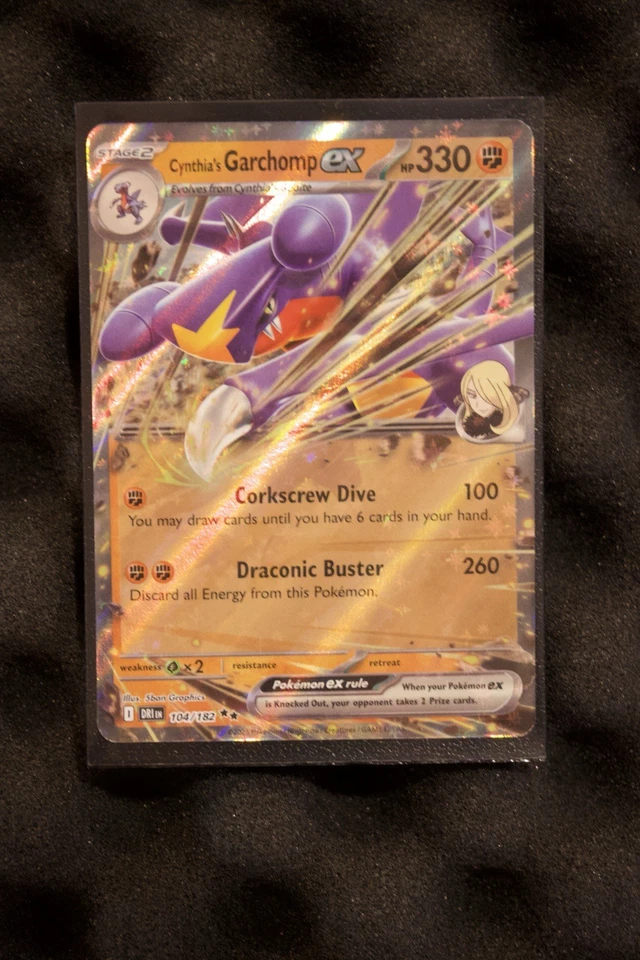 Cynthia's Garchomp ex 104/182 Sv10: Destined Rivals Holo - Image 1 of 1