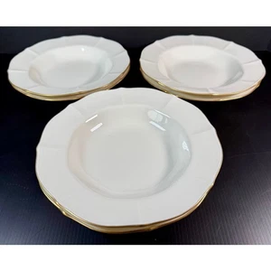 6 Noritake Elfenbein China Imperial Gold #7361 Rand Suppenschalen - Bild 1 von 4