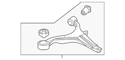 Genuine Honda 2003-2011 Honda Element - Arm L Front (Lower) 51360-SCV-A03 - Image 1 of 2