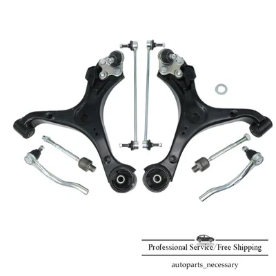 Front Lower Control Arms Sway Bars Tie Rods For 12-2015 Honda Civic Acura ILX US - Image 1 of 4