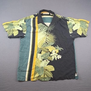 Tommy Bahama 100% Silk Hawaiian Camp Loop Collar Floral Shirt Men's Medium - Picture 1 of 15