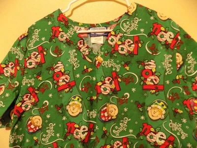 NAVIDAD/TOP EXFOLIANTE MÉDICO (2X/2XL) NOEL/Gorros de gorro de Navidad/Excelente estado. Foto 1 de 4