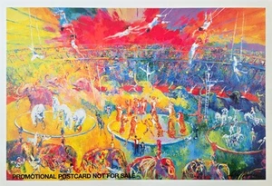 LeRoy Neiman 2001 "Zirkus" Kunst Postkarte Promo #171 - Bild 1 von 2