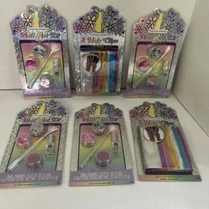 Fashion Angels LOT 6 Nail Art Kits GLITTER DIP & Tinsel Hair Clips Girls Birthda - Picture 1 of 9