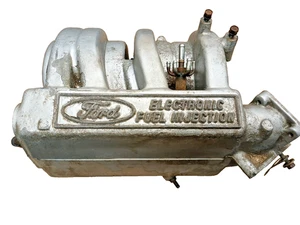 86 93 Ford F150 Upper Intake Manifold AssemblyManifold RF-F0TE-9425-BA - Foto 1 di 8