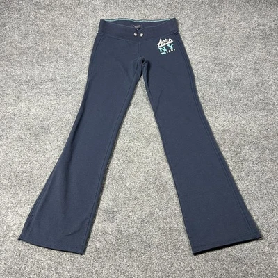 Aeropostale Pants Womens Small Navy Blue Yoga Flare Leg Aero NY Y2K Low Rise - Image 1 of 4