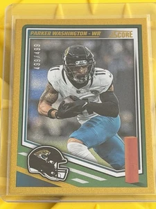 2025 Panini Score Parker Washington #80 Gold Glitter 499/499 Jaguars - Bild 1 von 2