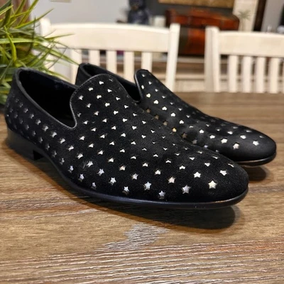 Zapatos de vestir ALDO para hombre negros de gamuza perforados con estrella talla 8 Foto 1 de 4