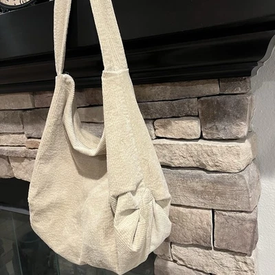 Mujeres/Hombres Bolso de Pana Bolso de Hombro Ancho Informal Bolso de Mano Shopper Foto 1 de 4