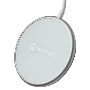 Mworks! Mpower! (15W) Magnétique Chargeur sans Fil pour Smartphones - Blanche - Photo 1 sur 3