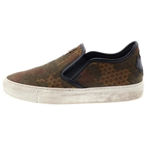 Chrome Hearts Slip-On Sneakers Leather Patch Dagger Camo Pattern Size 41 - Picture 1 of 6