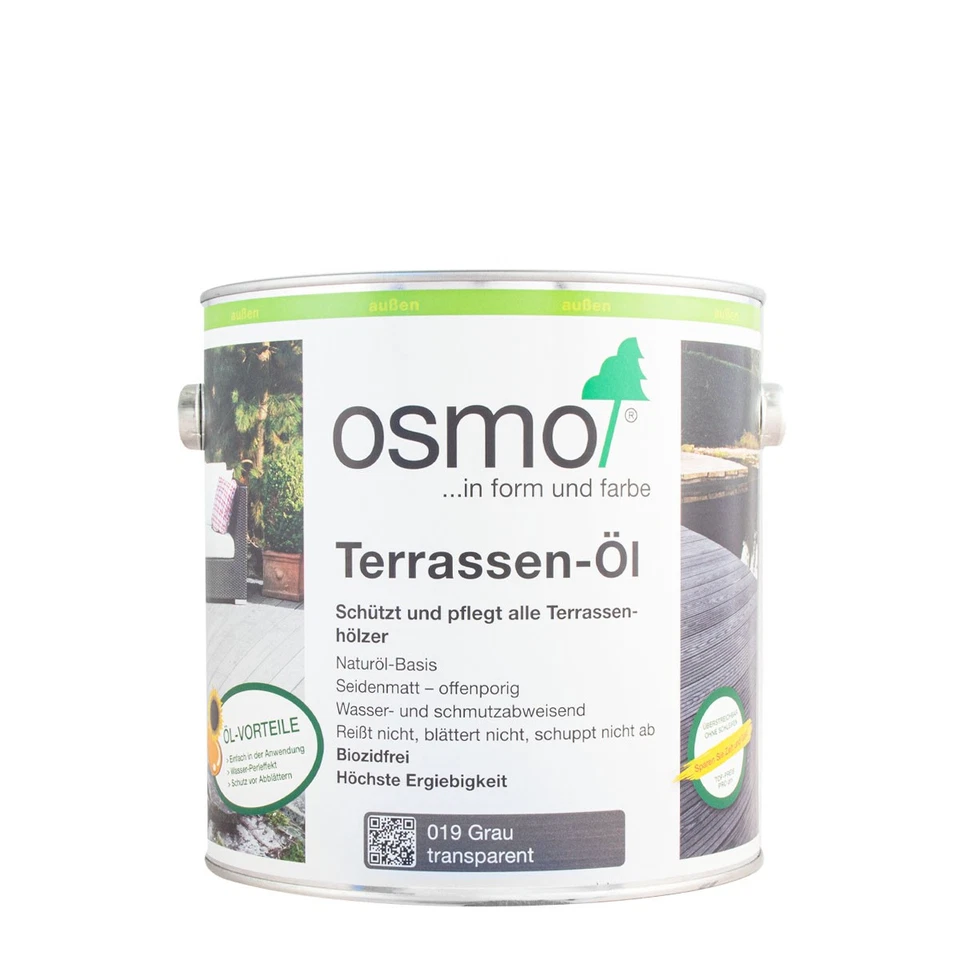 Osmo Terrassen-Öl 019 grau transparent 2,5L, Holzöl - Bild 1 von 1