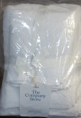 THE COMPANY STORE Turkish Cotton 6-piece Bath Towel Set In White - Image 1 of 3