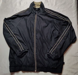 WEATHERPROOF Men Large Black Nylon Blend Mesh Lined Long Sleeve Zip Windbreaker - Picture 1 of 19