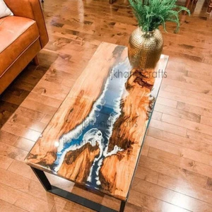 Coffee, Dinning Epoxy Table Top Resin Table Walnut Custom Order For Home Decor - Picture 1 of 1