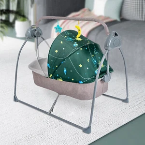 Cuna automática para bebé talla columpio eléctrico Bluetooth música mecedora - Imagen 1 de 11