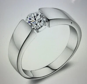 Luxury Fashion Woman Rhinestone Wedding Ring Engagement Bijoux Jewelry w/Pouch - Picture 1 of 12