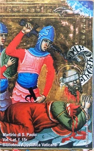 NUOVA MAGNETIZZATA VATICANO VA AG 165 (C&C 6165) MARTIRIO DI SAN PAOLO ocr - Foto 1 di 2
