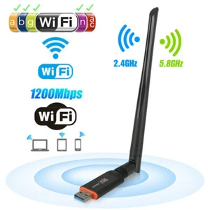 1200Mbps WD-4603AC Dual Band 2.4&5G Wireless USB Network Card Adapter RTL8812 ST - Picture 1 of 7
