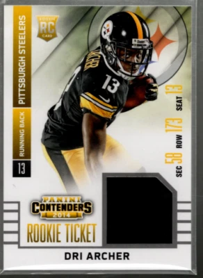 A6806- 2014 Panini Contenders Rookie Ticket Jerseys #17 Dri Archer Jersey -NM-MT - Image 1 of 2