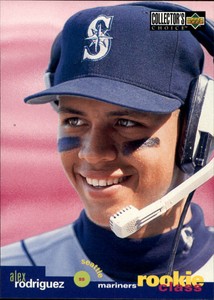 1995 Collector's Choice Seattle Mariners Baseball Card #5 Alex Rodriguez