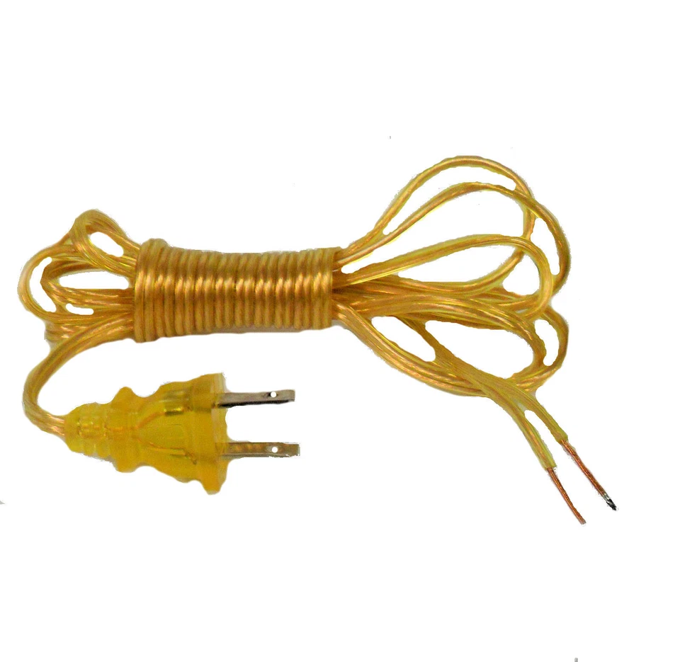Lamp parts: SPT-1 15' gold cord with plug TR-1875