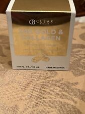 CB Clear Beauty 24K Gold & Collagen Firming Eye Cream Anti Aging Lifting NEW