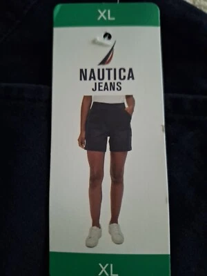 Pantalones de mezclilla para mujer Nautica de algodón elásticos cortos azul marino talla XL nuevos Foto 1 de 4
