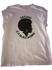 Satoshi is a Black Damen"" grafisches T-Shirt - fettes Statement - Größe L-XL #2897 GEBRAUCHT