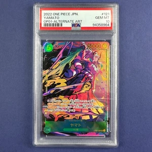 【FAST】PSA 10 Yamato OP01-121 2022 Alternate Art Romance down One Piece Japanese - Bild 1 von 10