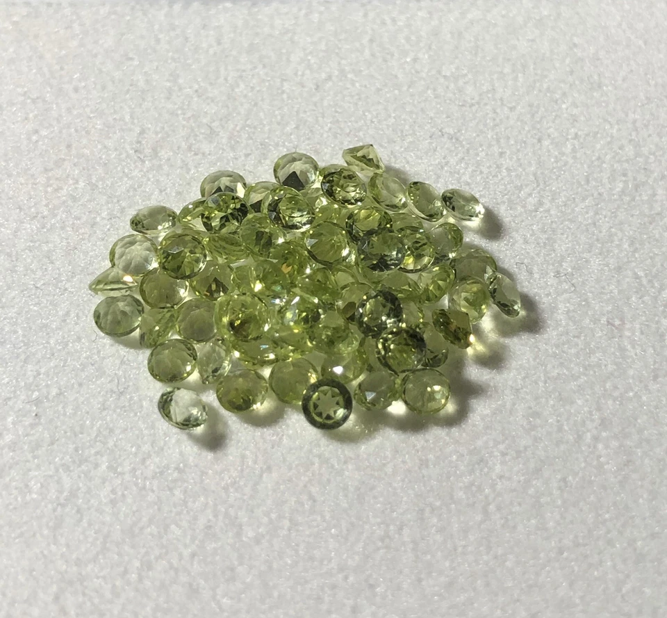 TOP PERIDOT! 20 x Peridot - Rund Facettiert 1,8 mm - Bild 1 von 1