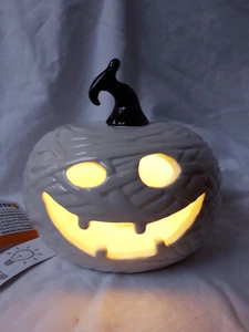 NEW Spooky Mummy Dressed Light-up Pumpkin - Halloween TKMaxx Homesense - Picture 1 of 11