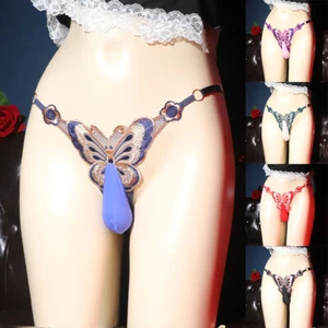Mutandine uomo Sissy marsupio intimo slip pizzo mutandine pantaloncini mutande - Foto 1 di 16