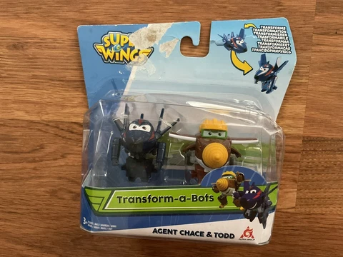 Super Wings Transform-a-Bots Agent Chance & Todd Cover