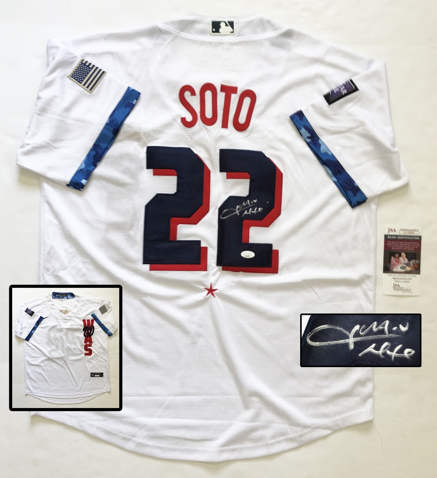Juan Soto Autographed Signed 2021 All Star Jersey JSA COA 
