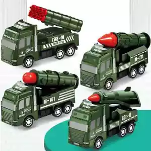 City Traffic Model Car Toys Metal Diecast Pull Back Military Trucks Toddlers Boy - Picture 1 of 14