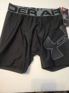 NWT Under Armour Compression Shorts Boys YMD HeatGear Armour Shorts YMD Black - Picture 1 of 7