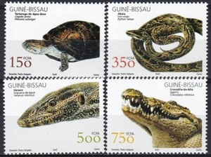 Guinea Bissau 2002 Yvert 1050/53 Fauna Reptiles Tortuga Estampillada sin montar o nunca montada en muy buen estado - Imagen 1 de 1
