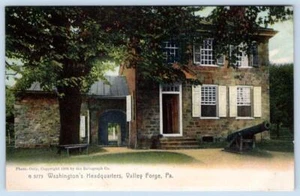 1905 WASHINGTON'S QUARTIER GENERALE VALLEY FORGE PENNSYLVANIA PA ROTOGRAPH CARTOLINA - Foto 1 di 2