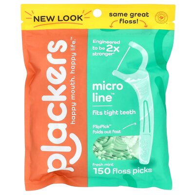 Micro Line, Floss Picks, Fresh Mint, 150 Coun...