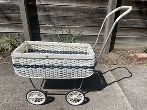 Vintage 60's Meldol Wicker Dolls Pram - Picture 1 of 7