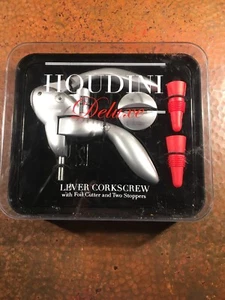Houdini Deluxe Hebel Korkenzieher Weinflaschenöffner Neu - Bild 1 von 1