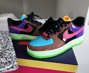 Nike x Undftd Air Force 1 Low SP 9.5 sb blue pink undefeated green purple brown