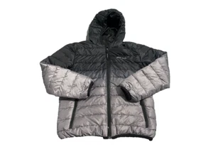 Eddie Bauer BOYSJacket Lightweight Reversible Down Hooded(BLK/OMBRE M 10/12)USED - Picture 1 of 4