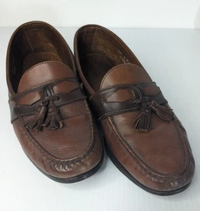 Allen Edmonds Kent Tassel Loafers Mens Size 11.5 D Brown Dress Slip On Shoes - Picture 1 of 11