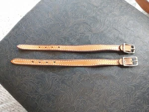 Vintage Light Oil Leder Steigbügel Fender Hobble Straps für Westernsattel - Bild 1 von 5