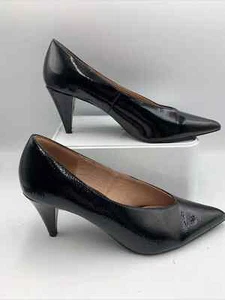 Next Forever Comfort Black Patent Pointed Toe Court Heels. Cone Heel. Uk 6. Eu39 - Picture 1 of 15