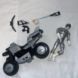 Hasbro Power Rangers Lightning Space Silver Ranger Figure INCOMPLETO - Foto 1 di 6